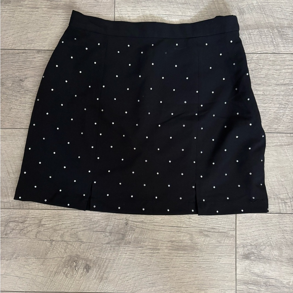 Black Rhinestone Skirt